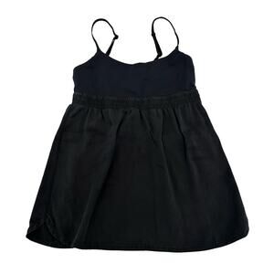 Lululemon Bliss Tank Top Black Womens Size 6 Spaghetti Strap Built In Shelf Bra